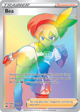 Bea Vivid Voltage Pokemon Card