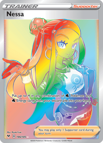 Nessa Vivid Voltage Pokemon Card