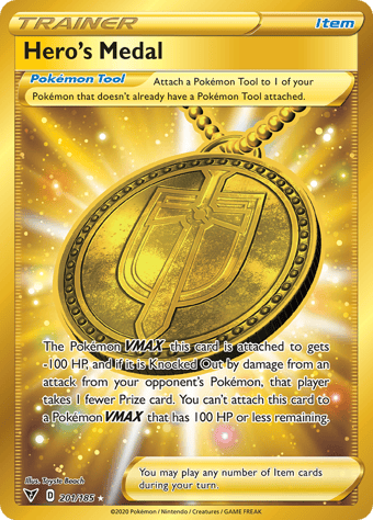 Hero's Medal Vivid Voltage Pokemon Card