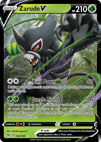 Zarude V Vivid Voltage Pokemon Card