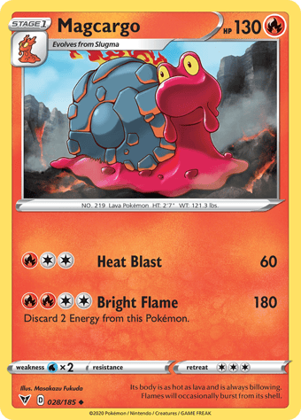 Magcargo Vivid Voltage Pokemon Card