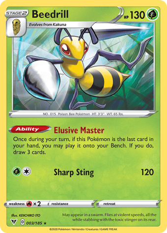 Beedrill Vivid Voltage Pokemon Card