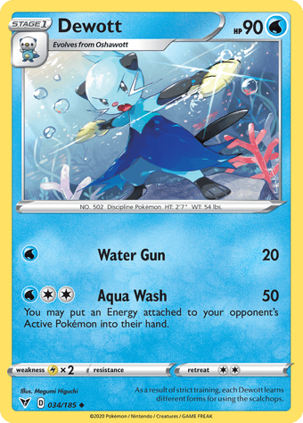Dewott Vivid Voltage Pokemon Card