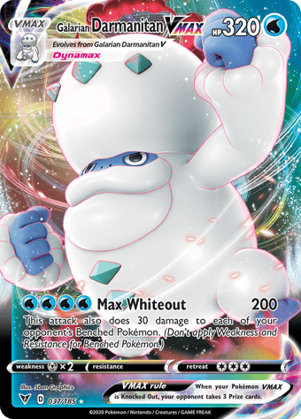 Galarian Darmanitan VMAX Vivid Voltage Pokemon Card