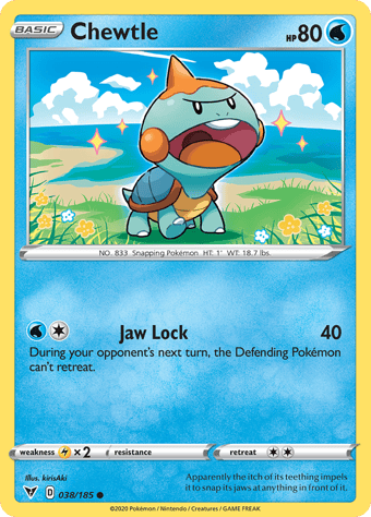 Chewtle Vivid Voltage Pokemon Card