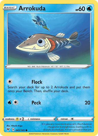 Arrokuda Vivid Voltage Pokemon Card