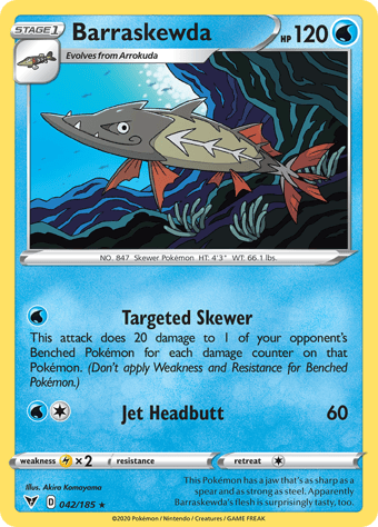 Barraskewda Vivid Voltage Pokemon Card