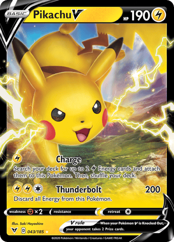Pikachu V Vivid Voltage Pokemon Card