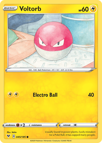Voltorb Vivid Voltage Pokemon Card