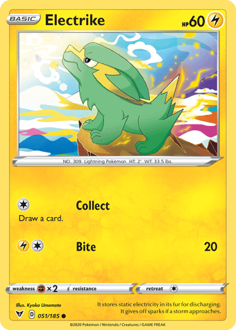 Electrike Vivid Voltage Pokemon Card