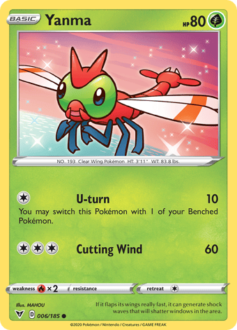 Yanma Vivid Voltage Pokemon Card