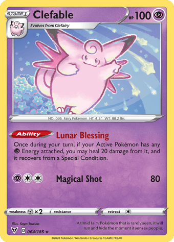Clefable Vivid Voltage Pokemon Card