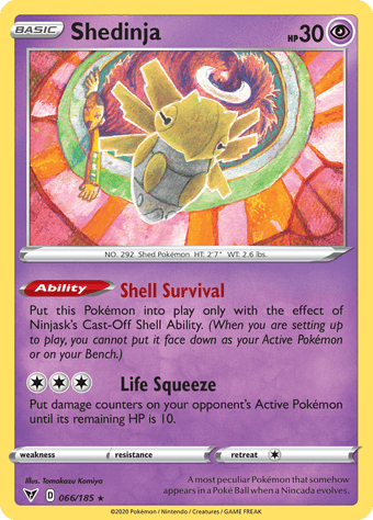 Shedinja Vivid Voltage Pokemon Card