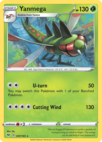 Yanmega Vivid Voltage Pokemon Card