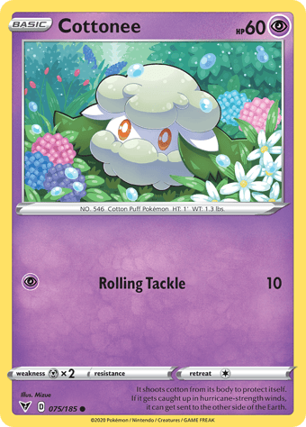 Cottonee Vivid Voltage Pokemon Card