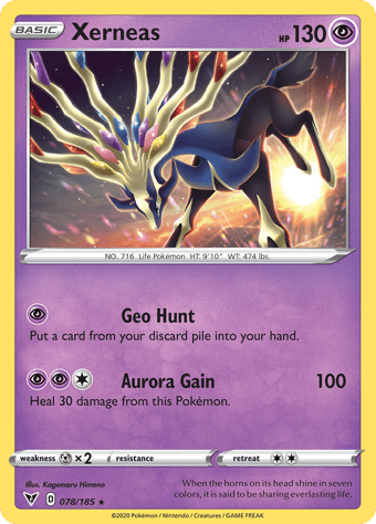 Xerneas Vivid Voltage Pokemon Card
