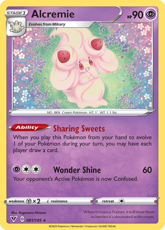 Alcremie Vivid Voltage Pokemon Card
