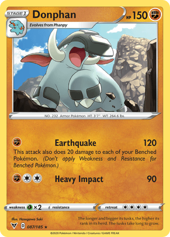 Donphan Vivid Voltage Pokemon Card