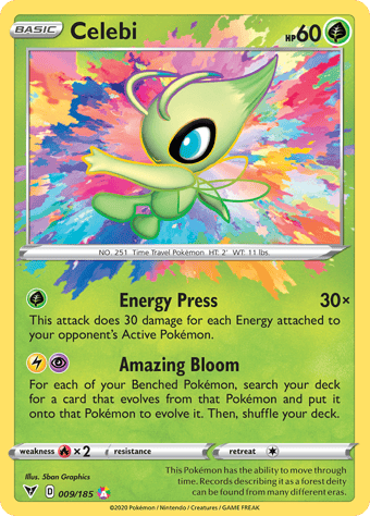 Celebi Vivid Voltage Pokemon Card