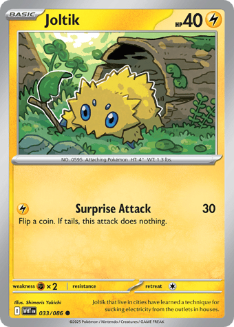 Joltik White Flare Pokemon Card