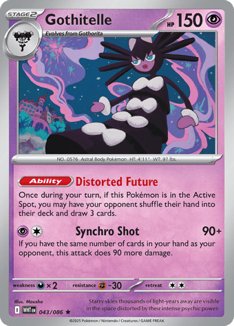 Gothitelle White Flare Pokemon Card