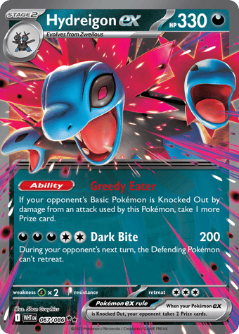 Hydreigon EX White Flare Pokemon Card