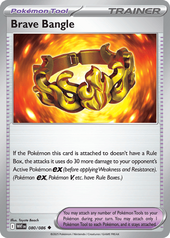 Brave Bangle White Flare Pokemon Card
