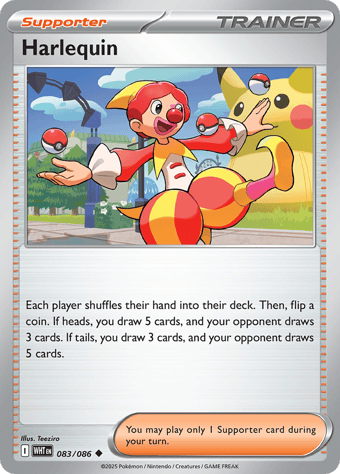 Harlequin White Flare Pokemon Card