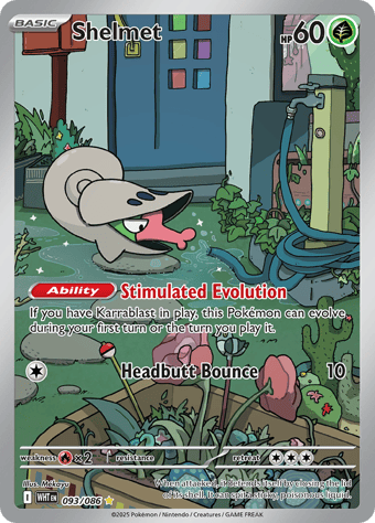 Shelmet White Flare Pokemon Card