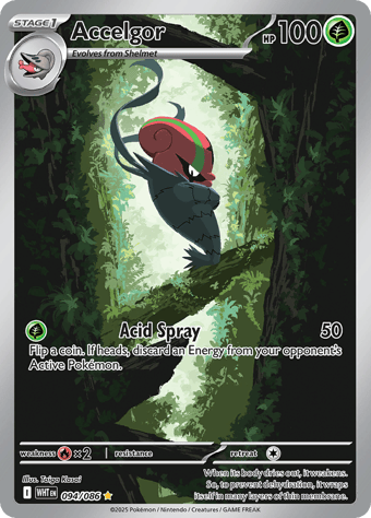 Accelgor White Flare Pokemon Card