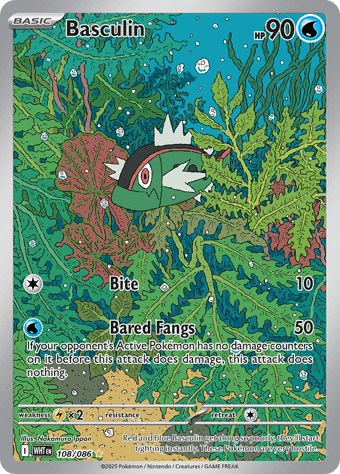 Basculin White Flare Pokemon Card