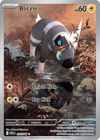 Blitzle White Flare Pokemon Card
