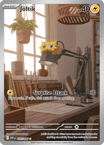 Joltik White Flare Pokemon Card