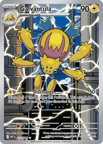 Galvantula White Flare Pokemon Card