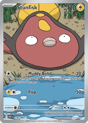 Stunfisk White Flare Pokemon Card