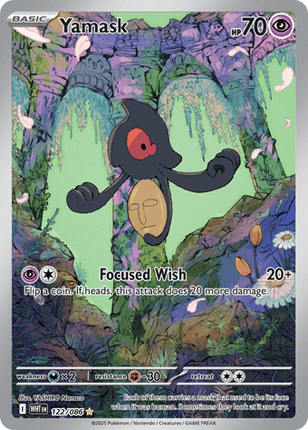 Yamask White Flare Pokemon Card