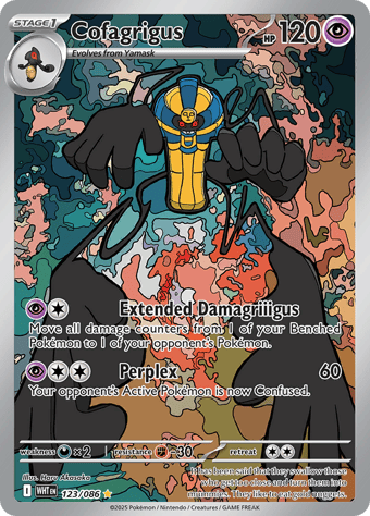 Cofagrigus White Flare Pokemon Card