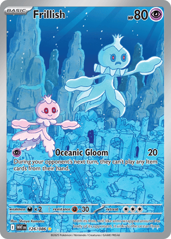Frillish White Flare Pokemon Card
