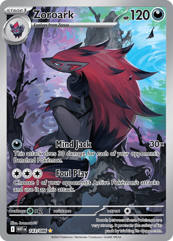 Zoroark White Flare Pokemon Card