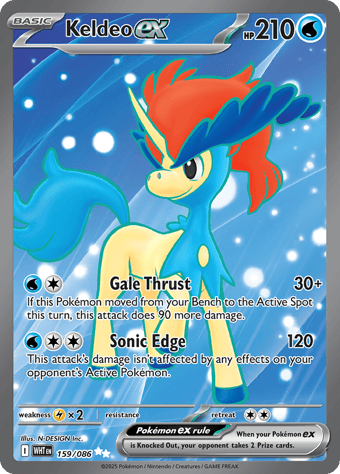 Keldeoex White Flare Pokemon Card