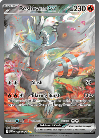 Reshiram EX White Flare Pokemon Card