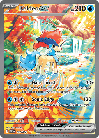 Keldeo EX White Flare Pokemon Card
