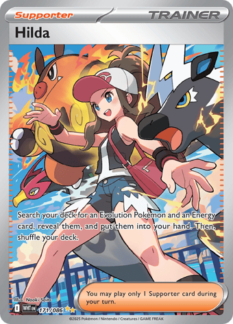 Hilda White Flare Pokemon Card