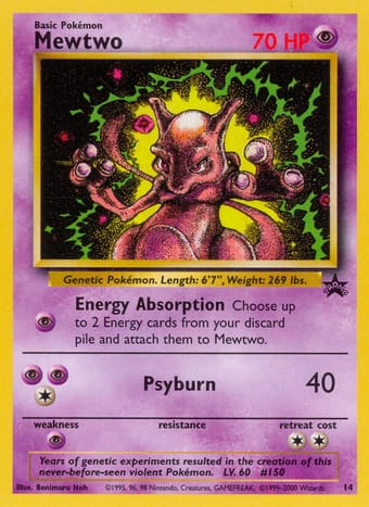 Mewtwo Wizards Black Star Promos Pokemon Card