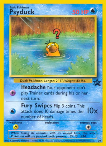 Psyduck Wizards Black Star Promos Pokemon Card