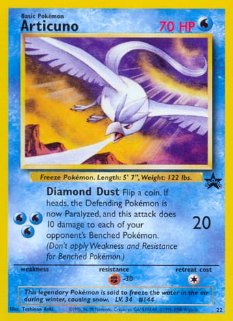 Articuno Wizards Black Star Promos Pokemon Card