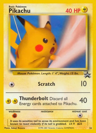 Pikachu Wizards Black Star Promos Pokemon Card