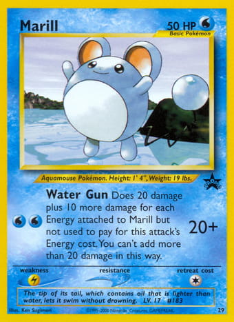 Marill Wizards Black Star Promos Pokemon Card