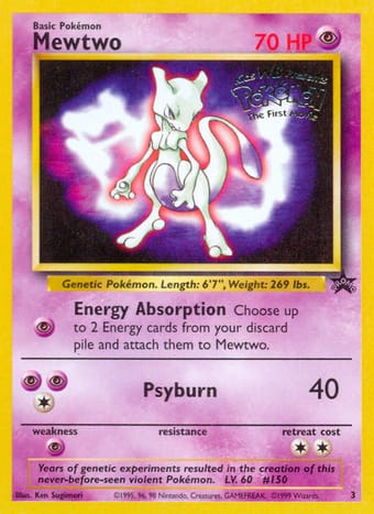 Mewtwo Wizards Black Star Promos Pokemon Card