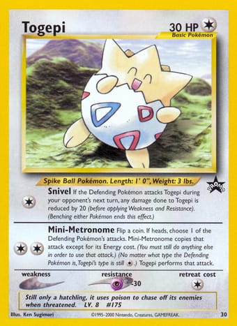 Togepi Wizards Black Star Promos Pokemon Card